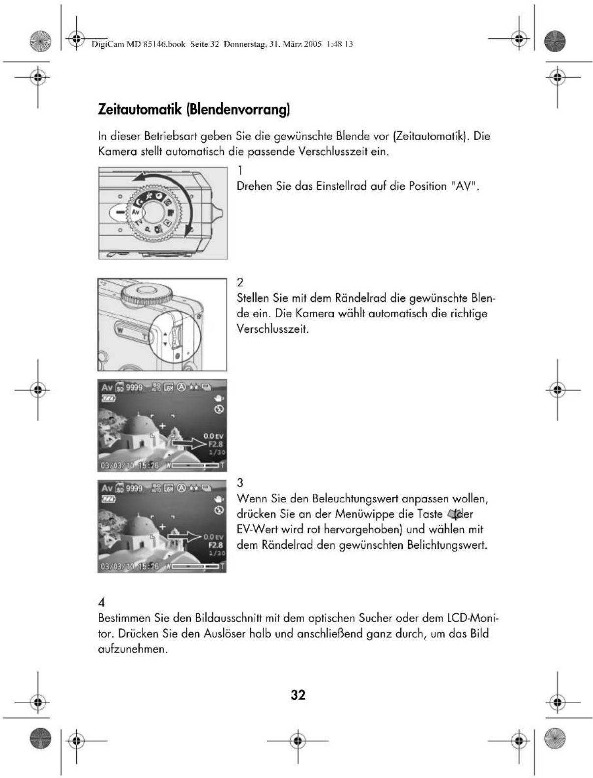 MEDION MD 85146 - Blendenautomatik (Verschlusszeitenvorrang) - 2