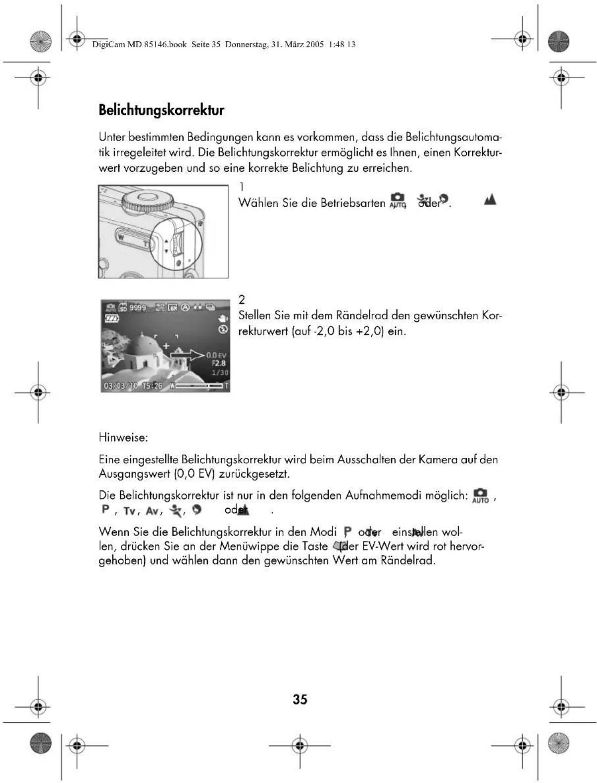 MEDION MD 85146 - Zeitautomatik (Blendenvorrang) - 3