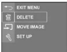 EXIT MENU DELETE MOVE IMAGE SET UP