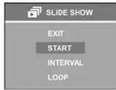 SLIDE SHOW EXIT START INTERVAL LOOP