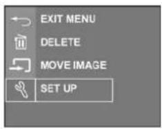 EXIT MENU DELETE MOVE IMAGE SET UP