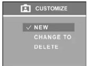 CUSTOMIZE ✓ NEW CHANGE TO DELETE