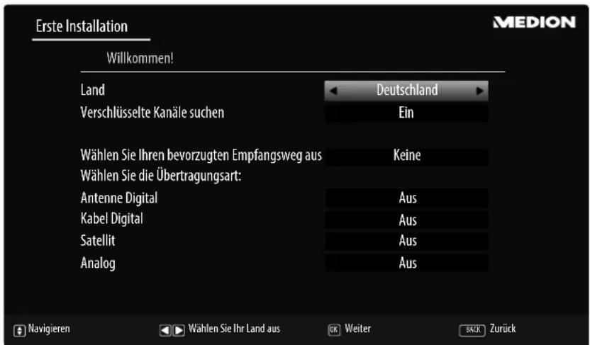 MEDION LIFE X18098 (MD 31192) - Sendersuche nach dem ersten Einschalten - 2