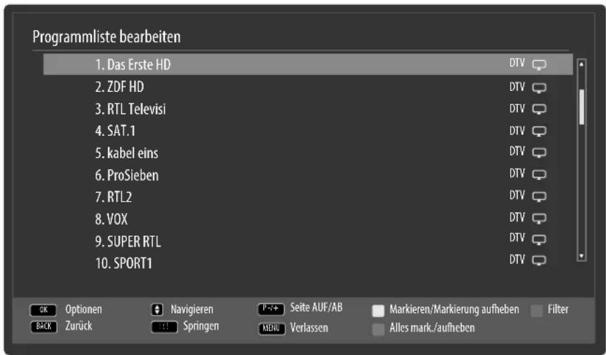 MEDION LIFE X18098 (MD 31192) - Menü Programmliste - 1
