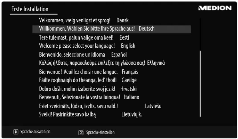 MEDION LIFE X18098 (MD 31192) - Sendersuche nach dem ersten Einschalten - 1
