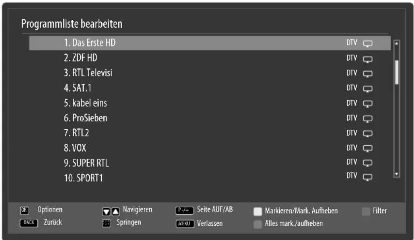 MEDION LIFE X15505 (MD 31385) - Menü Programmliste - 1