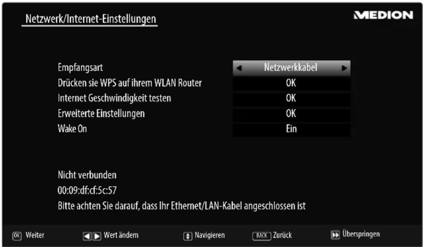 MEDION LIFE X15505 (MD 31385) - Netzwerk/Internet-Einstellungen - 1