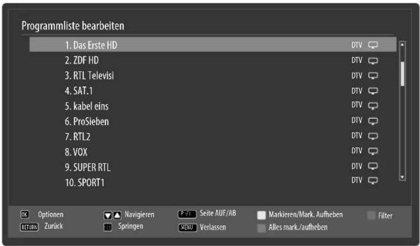MEDION LIFE P15241 (MD 31238) - Menü Programmliste - 1