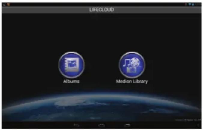 LIFECLOUD Albums Medion Library