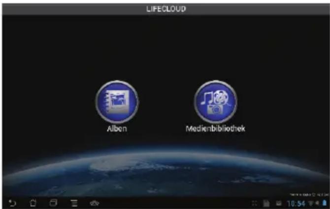 LIFECLOUD Alben Medienbibliothek