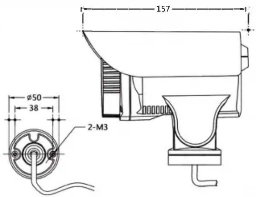 157 Ø50 38 2-M3
