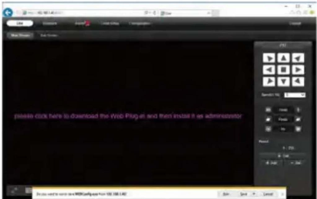 private click here to download the Web Plug-in and then install it as administrator