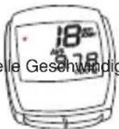 VDO Cytek C10 - Vergleich der aktuellen Geschwindigkeit mit der Durchschnitts-Geschwindigkeit - 4