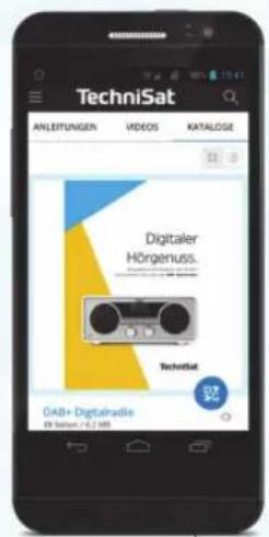 TechniSat ANLEITUNGEN VIDEOS KATALOGSE Digitaler Hörgenuss. TechniSat GAB+ Digitalradio EN Tabelle 2,5 MB