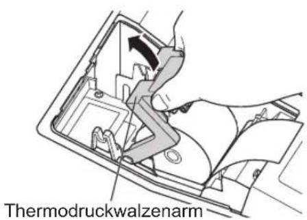 Thermodruckwalzenarm
