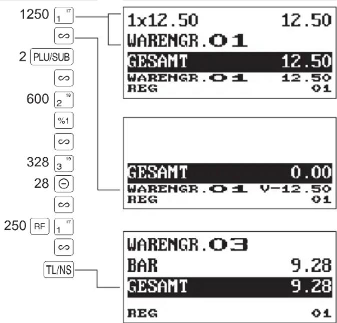 SHARP XE-A177X - Beispiel - 1