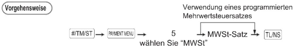 SHARP XE-A177X - Manuelles MWSt-System 1 (Manuelle Eingabemethode für Zwischensummen anhand des programmierten MWSt-1-Prozentsatzes) - 1