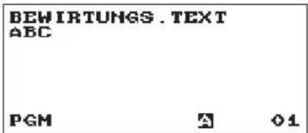 BEWIRTUNGS. TEXT ABC PGM A 01