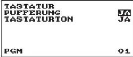 TASTATUR PUFFERUNG TA TASTATURTON JA PGM 01