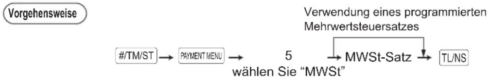 SHARP XE-A217X - Manuelles MWSt-System 1 (Manuelle Eingabemethode für Zwischensummen anhand des programmierten MWSt-1-Prozentsatzes) - 1