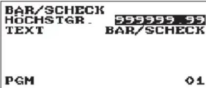 BAR/SCHECK HOCHSTGR. 255595 93 TEXT BAR/SCHECK PGM 01