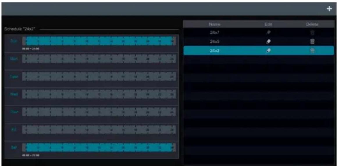 Monacor ELAXR-8 - Add Schedule - 1