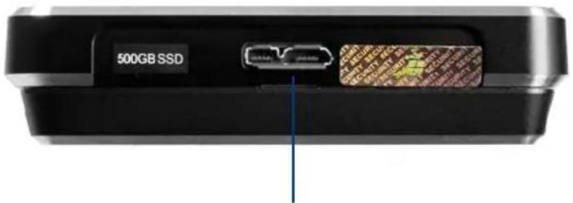 Digittrade HS256 S3 - Eingabeoberfläche und USB-Anschluss - 1