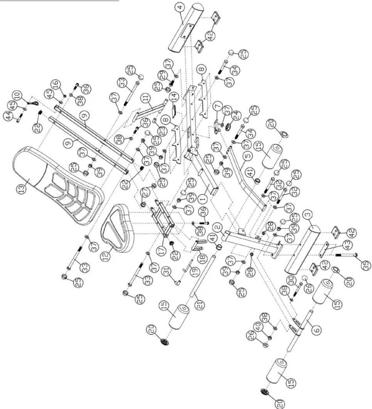 Marcy SB-10100 - EXPLOSIONSDARSTELLUNG - 1