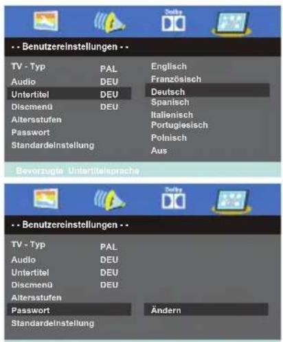Reflexion LDDW24N - Benutzereinstellungen - 3