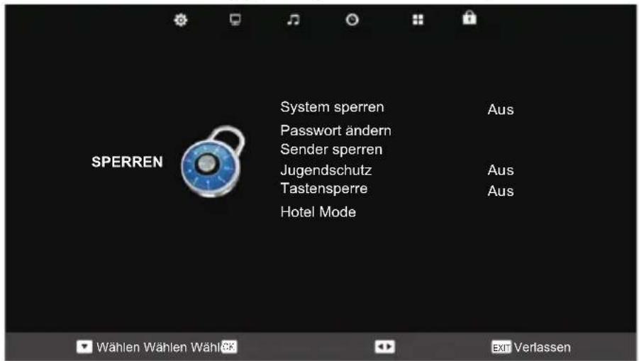 Reflexion LDDW24N - Sperren Einstellungen - 1