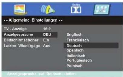 Reflexion LDDW24N - Allgemeine Einstellungen - 2