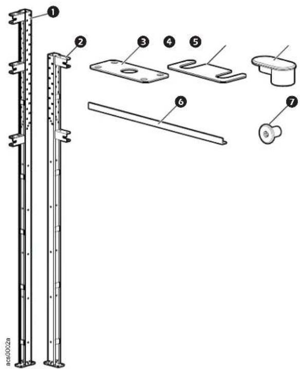 APC FS-AC-5005-B - Vertical Posts - 1