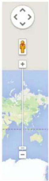 Diagram showing a location pin with a person icon and directional arrows, overlaid on a world map.