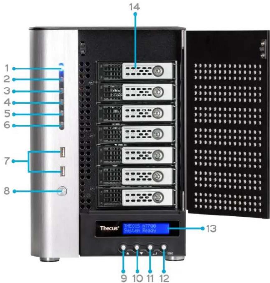 Thecus TopTower N8850 - N7700PRO V2/N7710 series/N7770-10G: - 1
