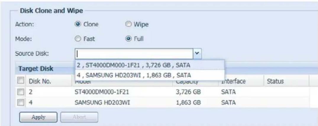 Thecus TopTower N8850 - Disk Clone: - 1