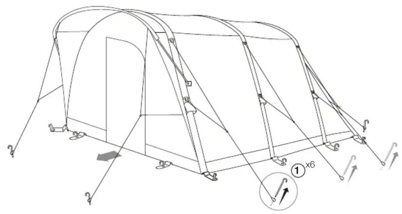 Vango Lumley Air 500 - TAKING DOWN & PACKING - 1