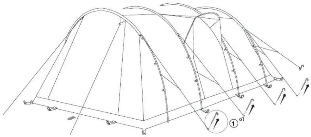 Vango Icarus 600DLX - TAKING DOWN & PACKING - 1