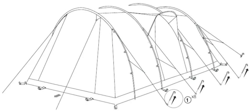 Vango Icarus 600DLX - TAKING DOWN & PACKING - 1