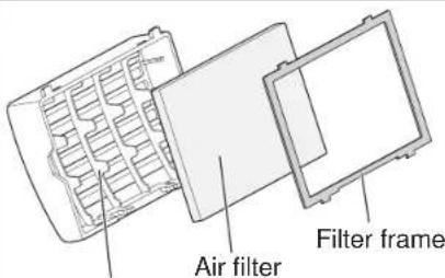 Air filter Filter frame