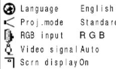 TOSHIBA TLP-MT3E - Press ◀ or ▶ to select - 1