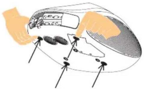 Diagram illustrating a biological or mechanical process with labeled components and directional arrows indicating flow or movement.