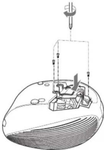 TOSHIBA TDP-ET10 - Install the new lamp. - 1