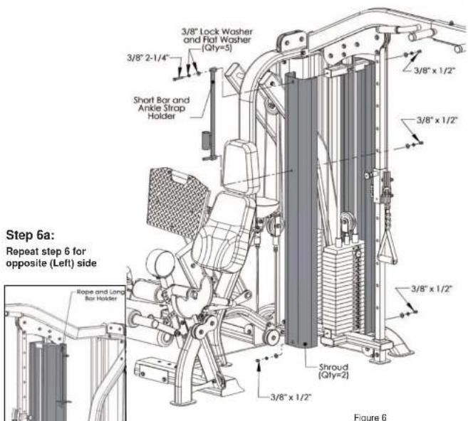 TUNTURI 4 in 1 Strength Station - Step 1a: - 4