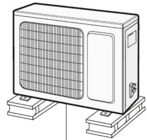 Toyotomi TKN/TKG-671R32 - Step one: fix the support of outdoor unit - 1