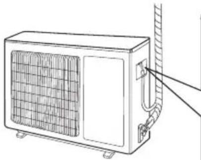 Toyotomi TKN/TKG-671R32 - Step five: connect outdoor electric wire - 1