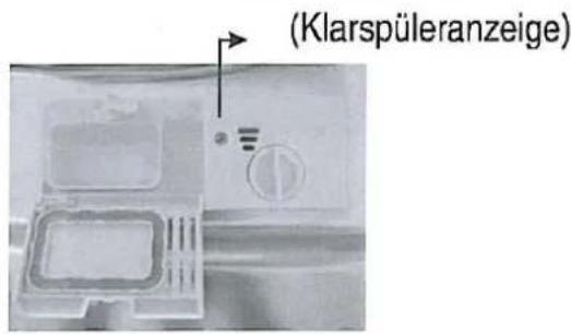 (Klarspüleranzeige)