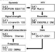 SONY XDR-S10DAB - Changing the display - 1