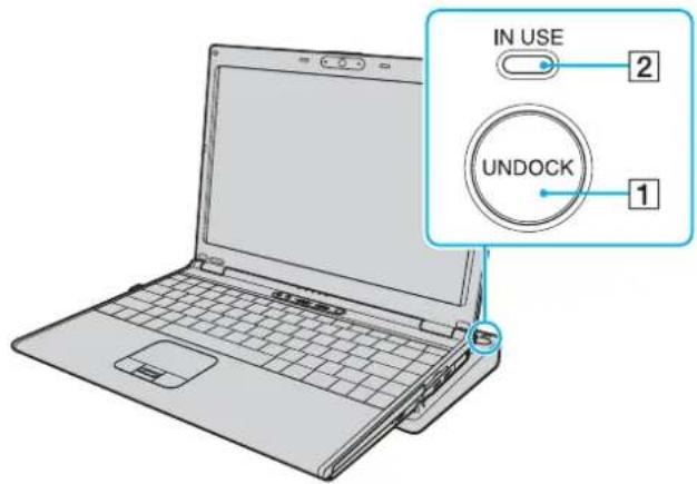 SONY Vaio VGN-SZ4MN - Disconnecting Your Computer from the Docking Station - 1