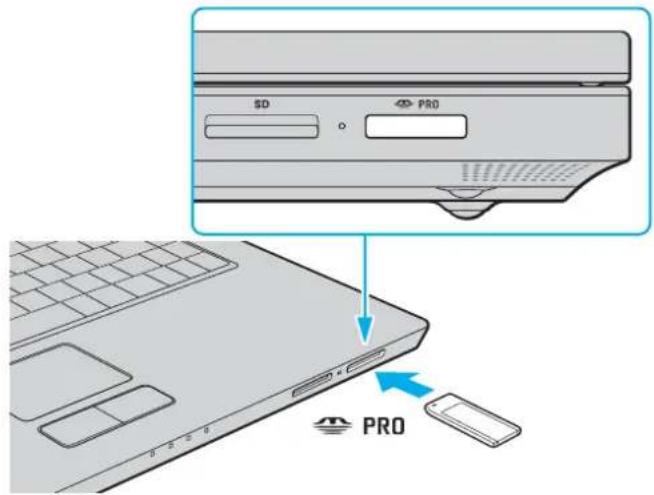 SONY Vaio VGN-N31S - Inserting a Memory Stick Media - 1