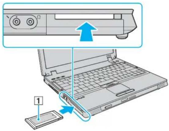 SONY Vaio VGN-BX41VN - To insert an ExpressCard module - 1
